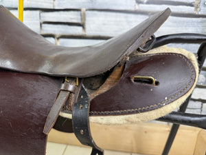 15” MW Kids Seaside Donkey/Pony Ride Saddle - Brown
