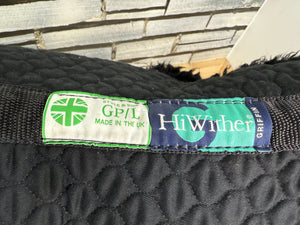 S/H Nuumed GP Full Wool Rolled Edge Numnah - Black - L