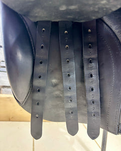 17 1/2” Wide Symmonds Designer GP Saddle - Black