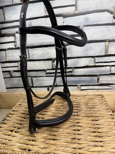 S/H Sabre English Competition Cavesson Bridle -Black- Full