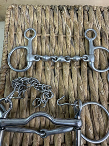 S/H Job Lot-Six X 5” Bits - Double/Kimblewick/Waterford/Snaffle