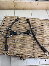 Load image into Gallery viewer, S/H 5 1/2” Cheltenham Running Gag Bit &amp; Jeffries Leather Cheeks