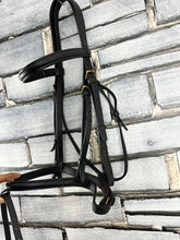 Load image into Gallery viewer, S/H Stubben CTD Flash Bridle - Black - Full