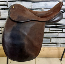 Load image into Gallery viewer, 15” Medium Morris &amp; Nolan WH Working Hunter Saddle - Brown - Suede - Working Hunter