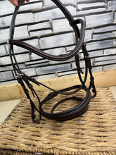 Load image into Gallery viewer, S/H Colliegate Padded Flash Bridle &amp; Flexi Reins - Brown - Cob