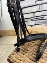 Load image into Gallery viewer, S/H Comfort Flash Dressage Bridle - Black - Full