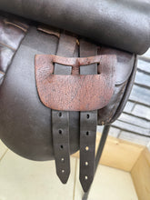Load image into Gallery viewer, 14” MW English Tiny Tots Pony Show Saddle - Dark Brown