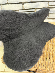 Nuumed Wool Shim Half Pad - Saddle Adjuster- Black Medium