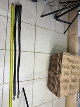 Load image into Gallery viewer, S/H English Leather Adjustable Clip Side Reins - Full - Brown