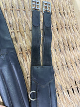 Load image into Gallery viewer, S/H 54”/140cm Prestige Leather Elasticated Girth - Black