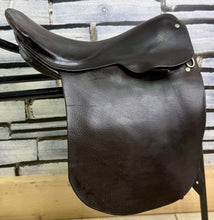 Load image into Gallery viewer, 14” MW English Tiny Tots Pony Show Saddle - Dark Brown