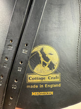 Load image into Gallery viewer, 16 1/2” Medium Cottage Craft English Dressage Saddle - Black