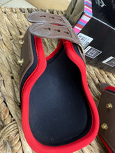 Load image into Gallery viewer, Veredus Olympus Rear Fetlock Boots - Medium - Brown/Red