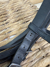 Load image into Gallery viewer, S/H Padded Flash Snaffle Bridle - Black - Full