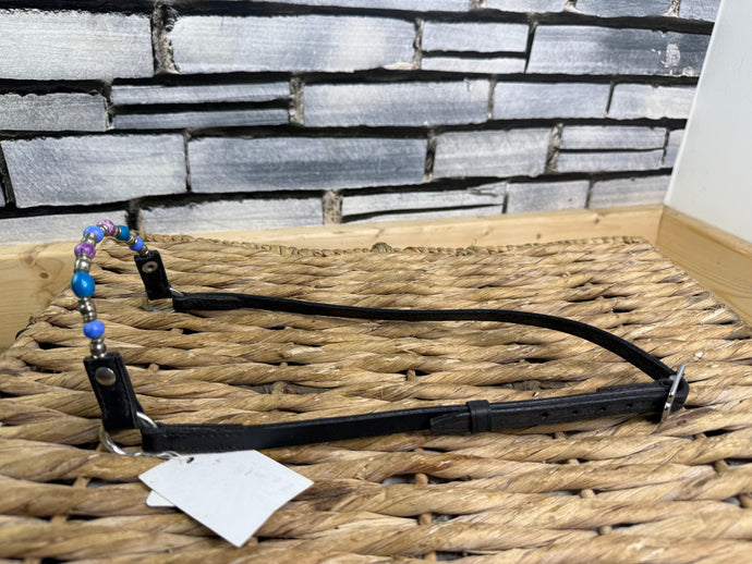 Arab In Hand Rolled Leather Show Halter/Bridle-Mystique Beads