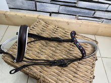 Load image into Gallery viewer, S/H Anatomic Padded Dressage Cavesson Bridle -Brown- Full