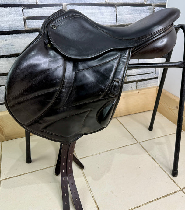 17 1/2” MW Ideal Impala Monoflap Jump/XC Saddle - Brown