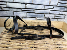 Load image into Gallery viewer, S/H Jeffries Falcon Stitched Flash Hunter Bridle -Pony- Brown