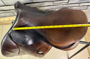 17” MW Frank Baines Jump Saddle - Brown