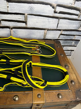 Load image into Gallery viewer, Libbys Complete Bridle &amp; Martingale - Yellow/Black - XF - Soft Web Flash