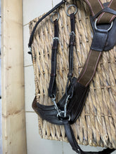 Load image into Gallery viewer, S/H Elastic 5-Point Breastplate &amp; Martingale -Brown- Small Pony