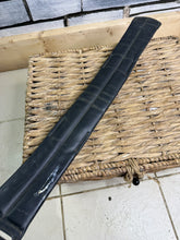 Load image into Gallery viewer, Excelle Dressage Girth - 24” - Soft Padded English Leather - Black - Elasticated