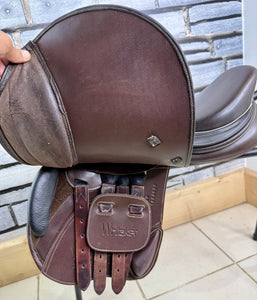 16” M/Changeable Gullet Whitaker Barnsley Pony Jump Saddle - Brown