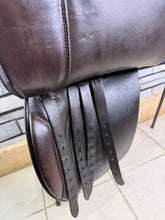 Load image into Gallery viewer, 18” Wide-XW Ideal VSD/WH H&amp;C Saddle -Brown- Suede Seat