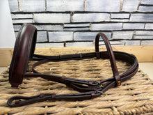 Load image into Gallery viewer, S/H Albion English KB Cavesson Snaffle Bridle - Brown - Cob
