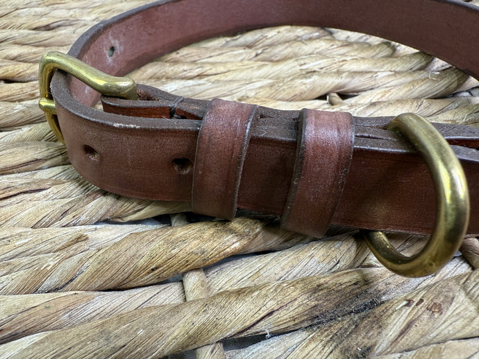 English Made Quality Leather Dog Collar - Custom Made - All Sizes
