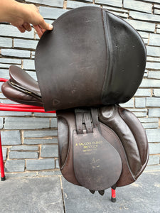 18” MW Jeffries Falcon Hawk Event Saddle - Brown