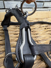 Load image into Gallery viewer, Miniature Horse/Mini Shetland Leather Lunge Cavesson - Black