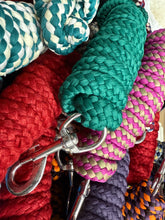 Load image into Gallery viewer, Soft Braided ‘Pick &amp; Mix’ Lead Rope - 7ft Long - Trigger Clip - Multi