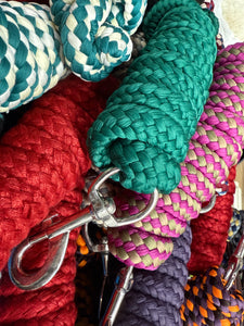 Soft Braided ‘Pick & Mix’ Lead Rope - 7ft Long - Trigger Clip - Multi