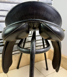 17 1/2” Wide-XW Jeffries Falcon English Event GP Saddle - Black