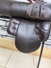 Load image into Gallery viewer, 14” MW English Tiny Tots Pony Show Saddle - Dark Brown