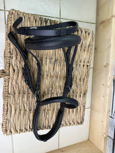 S/H GFS Padded Flash Bridle - Full - Black