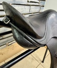 Load image into Gallery viewer, 12 1/2” Wide English Tiny Pony GP Saddle - Black - Child’s First Saddle