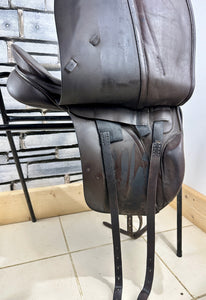 17” Narrow Albion K2 Dressage Saddle - Brown