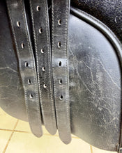 Load image into Gallery viewer, 17” Medium/Changeable Gullet Bates Caprilli GP Saddle - Black Leather