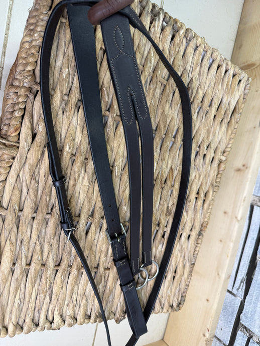 S/H  Jeffries Running Martingale - Brown - Full