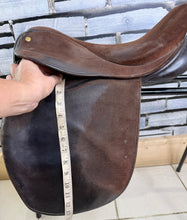 Load image into Gallery viewer, 15” Medium Morris &amp; Nolan WH Working Hunter Saddle - Brown - Suede - Working Hunter