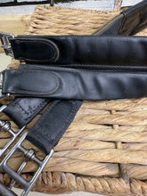 Load image into Gallery viewer, S/H 54”/140cm Prestige Leather Elasticated Girth - Black