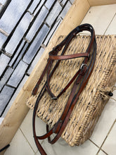 Load image into Gallery viewer, S/H Western Headstall/Bridle &amp; Reins - Brown - Full