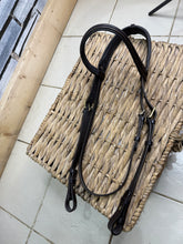 Load image into Gallery viewer, S/H XF Padded Comfort Half Bridle -Head/Brow/Cheeks- Brown/Brass