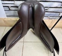 Load image into Gallery viewer, 17 1/2” Wide Ideal Jessica Dressage Saddle - Brown