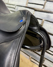 Load image into Gallery viewer, 16” MW Rich &amp; Sons Shoulder Relief Pony Jump Saddle - Black