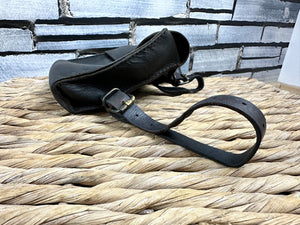 S/H Leather Sandwich/Saddle Bag - Brown
