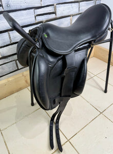17” Wide GZS Para/RDA/Learner Saddle - Black