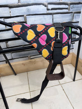 Load image into Gallery viewer, Tiny Fleece Shetland/Pony Pad Saddle -Complete with Girth &amp; Stirrups- Love Hearts Multi